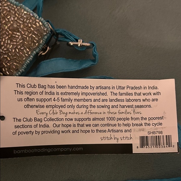 Bamboo Trading Essential Pouch “Salty Mermaid”, 4.75-inch Width x 4-inch Height - Picture 4 of 5